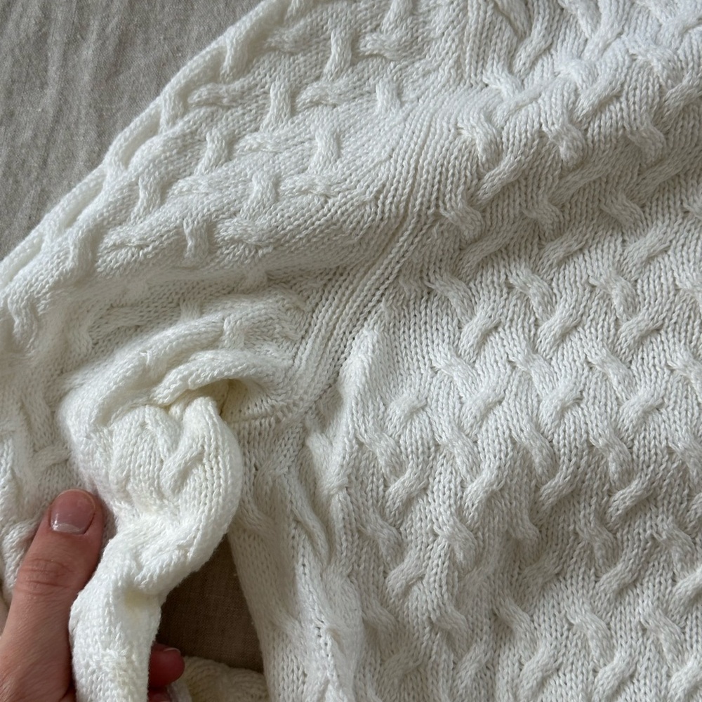 Croft & Barrow Extra Soft Cable Crewneck Sweater - Picture 4 of 9